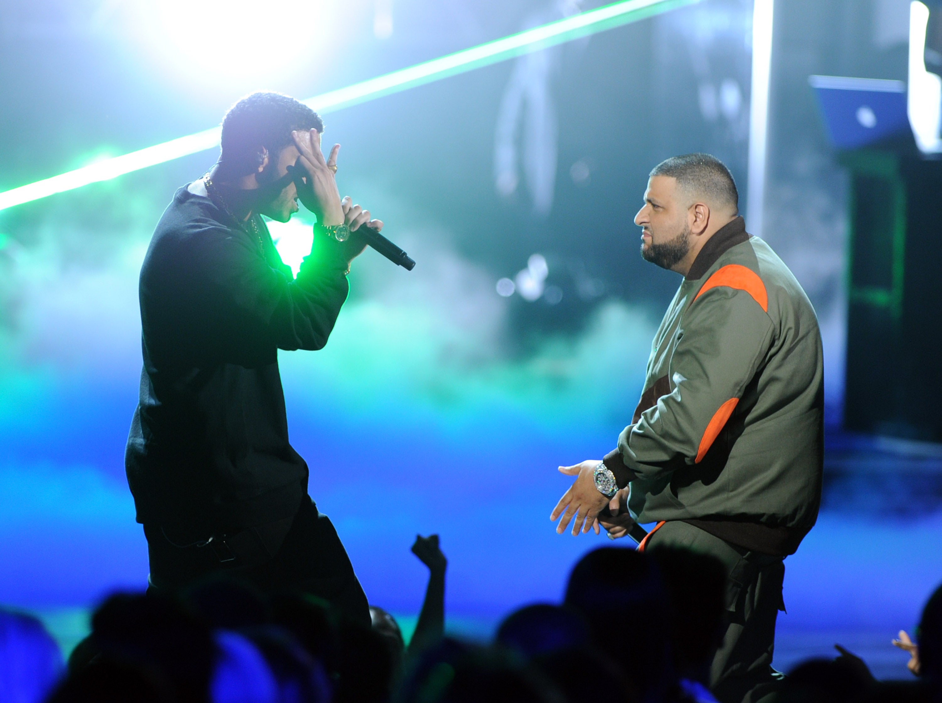 Drake and DJ Khaled together in happier times in 2011