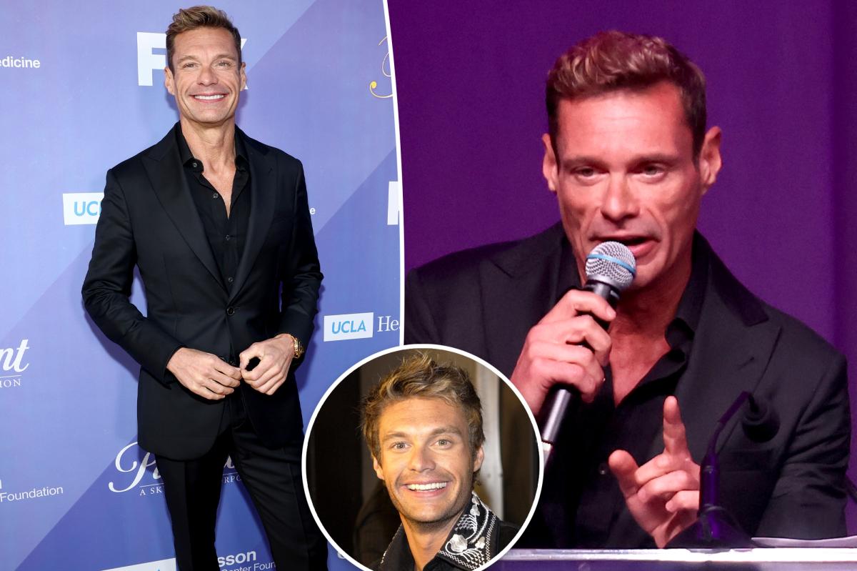 Ryan Seacrest sparks concern at LA fundraiser after defending look