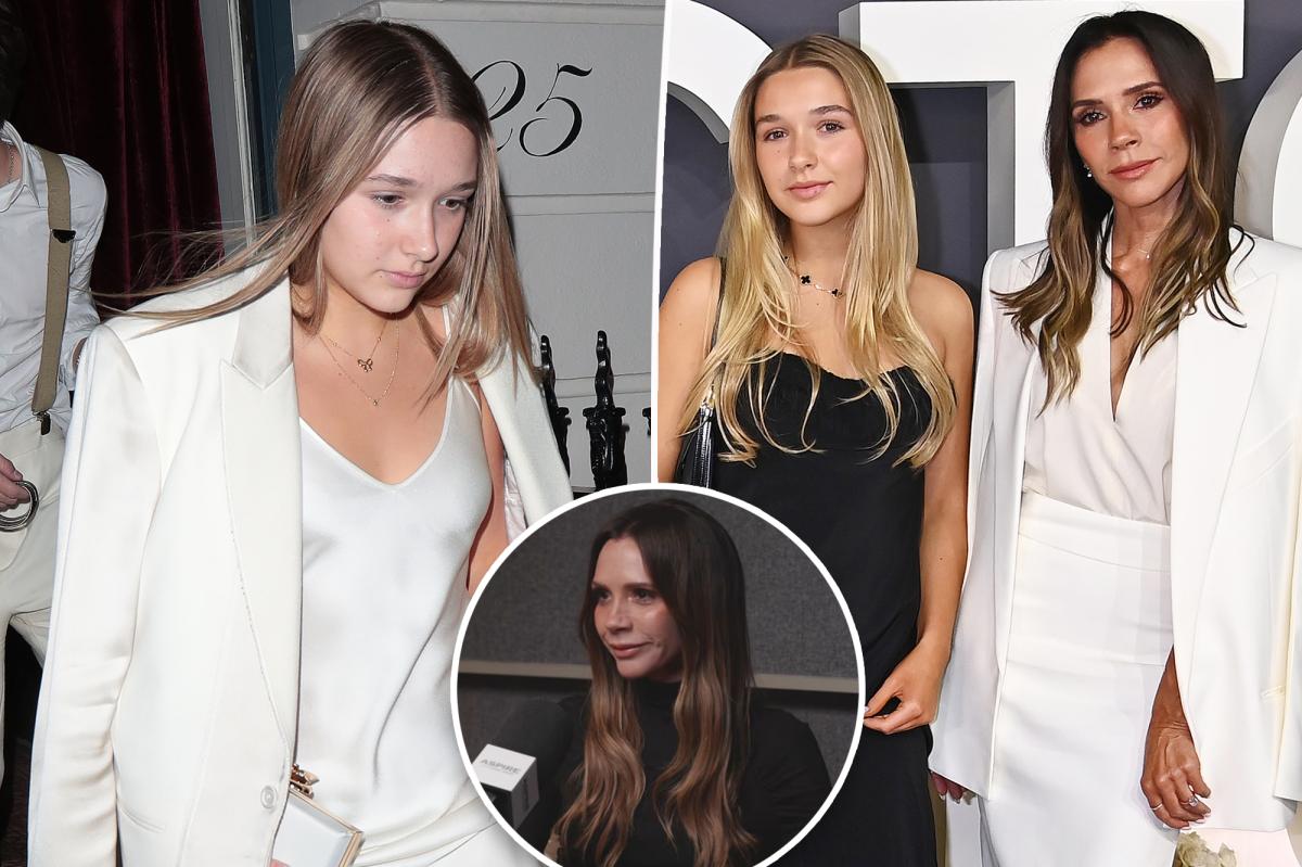 Victoria Beckham teases daughter Harper's skincare brand
