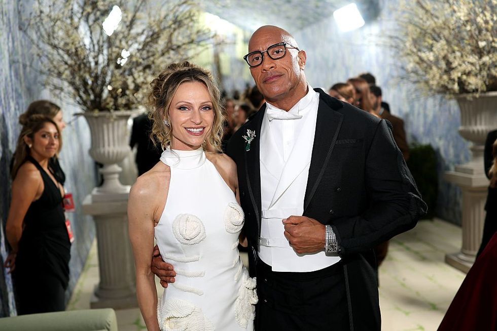 Dwayne Johnson and Lauren Hashian