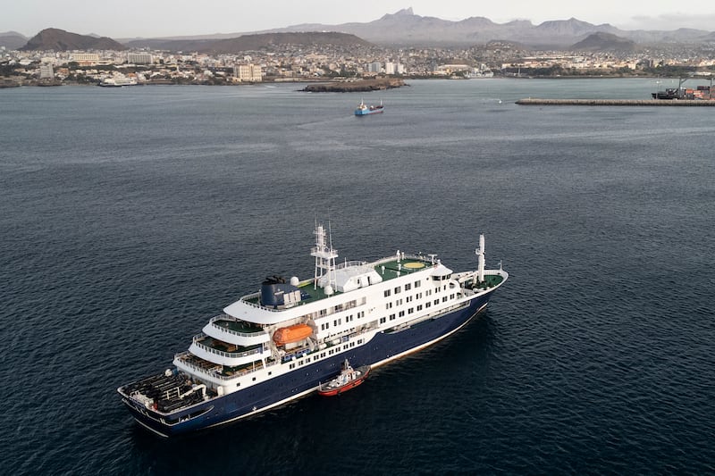 Cruise ship MV Hondius. Photograph: AFP via Getty Images