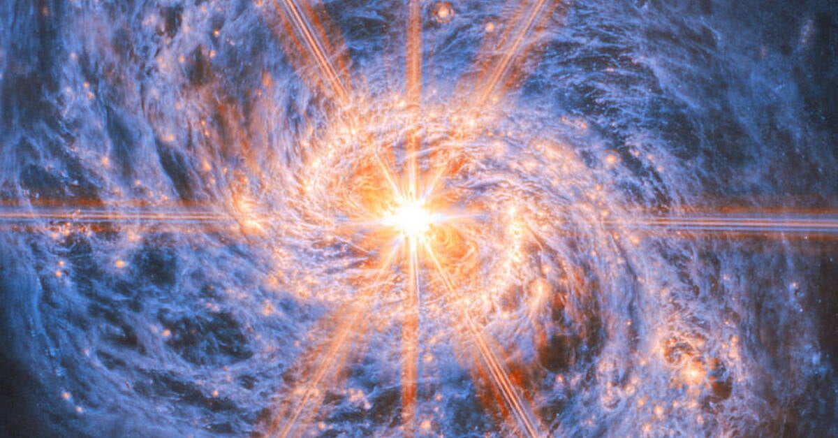 Stunning image shows spiral galaxy’s brilliant heart shining bright