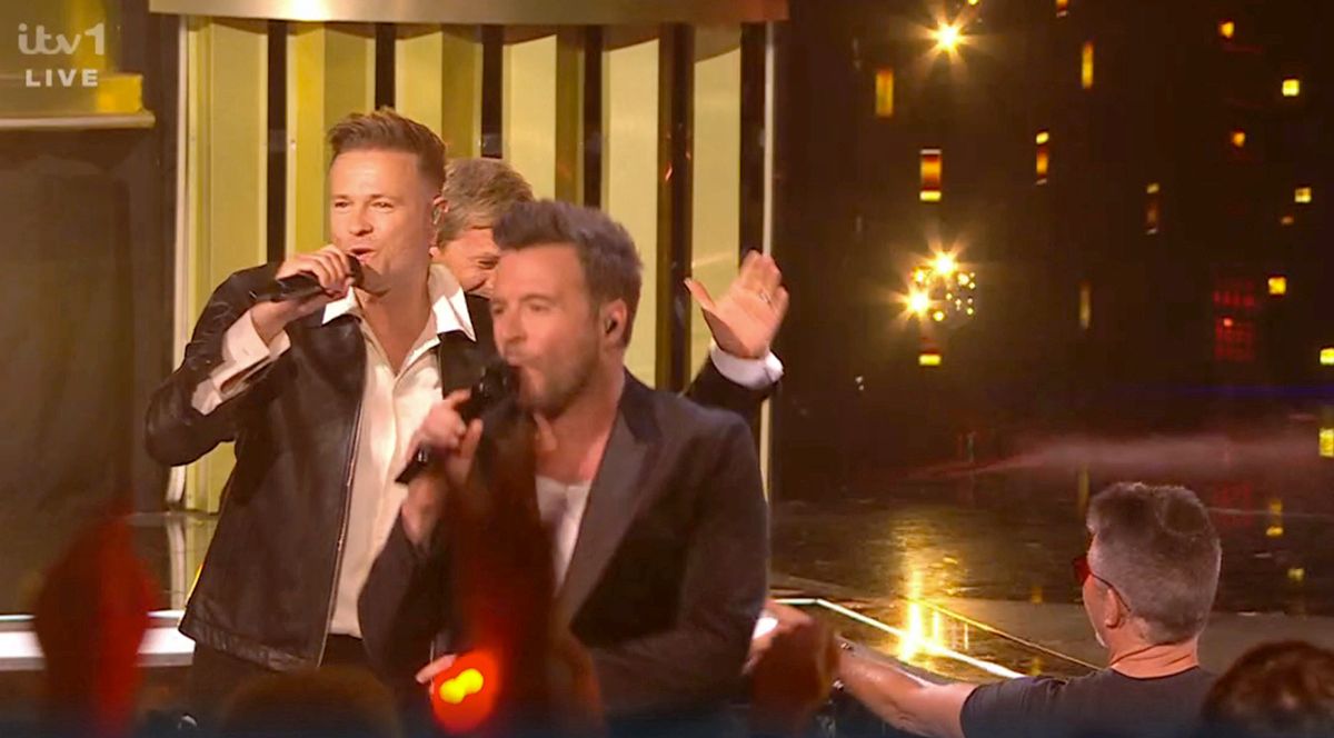 Westlife performed tonight on Britain's Got Talent