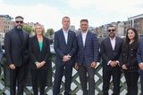 thumbnail: Dhiraj Malhotra and Abhishek Bachchan, co-founders ETPL, . Sarah Keane, CEO of Cricket Ireland, Brian MacNeice, Chair of Cricket Ireland, Rahul Dravid, owner of Dublin Guardians, Ajit Ravindran from Dublin Guardians and Priyanka Kaul and Saurav Banerjee, co-founders ETPL in Dublin