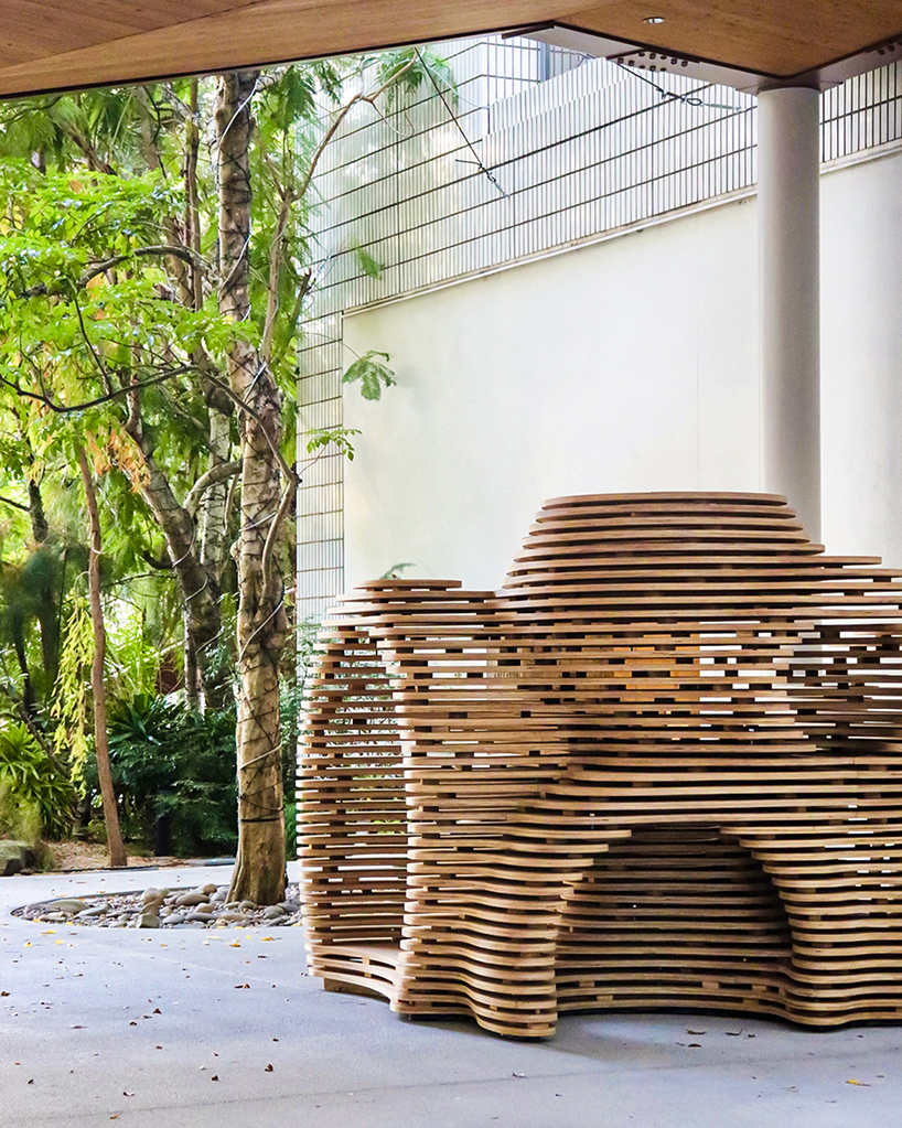 digitally fabricated timber installation reimagines japanese engawa as public gathering space - 3