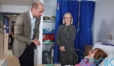 William meets Isles of Scilly’s oldest resident, 102, during visit to hospital