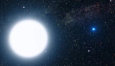 How can a young blue giant have a white dwarf companion star?