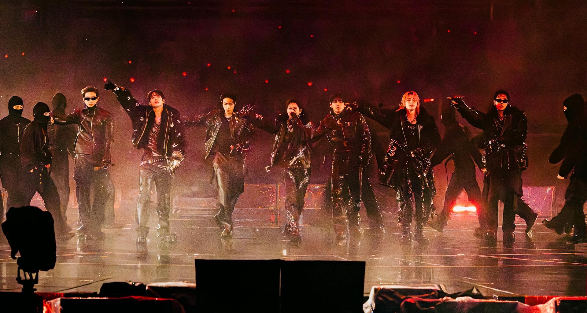 BTS members perform onstage at Goyang Statium, Goyang, Gyeonggi Province, as part of BTS World Tour ARIRANG, April 11. Courtesy of BigHit Music