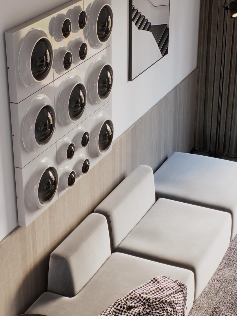 RETROCORE reimagines retro-futurist lighting as modular wall and ceiling compositions - 5