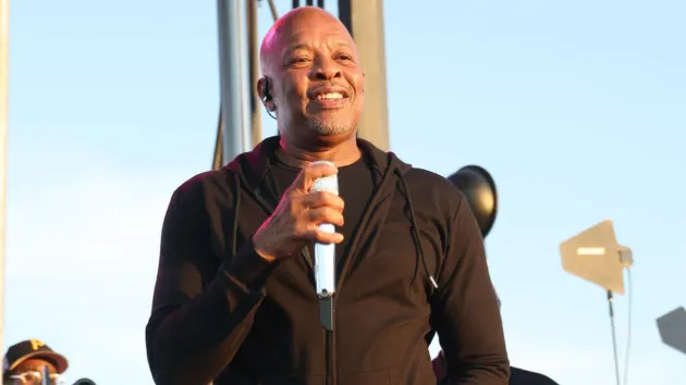 Dr. Dre performs at the 12th Annual TDE Christmas Concert and Toy Drive on December 18, 2025, in Los Angeles, California. (Photo by Jerritt Clark/Getty Images for Top Dawg Entertainment)