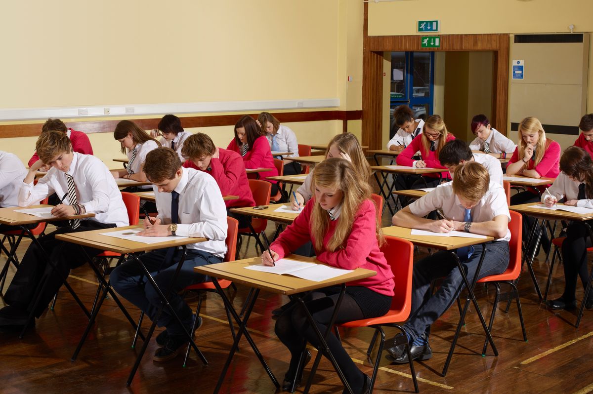 Students sitting exams (stock image)