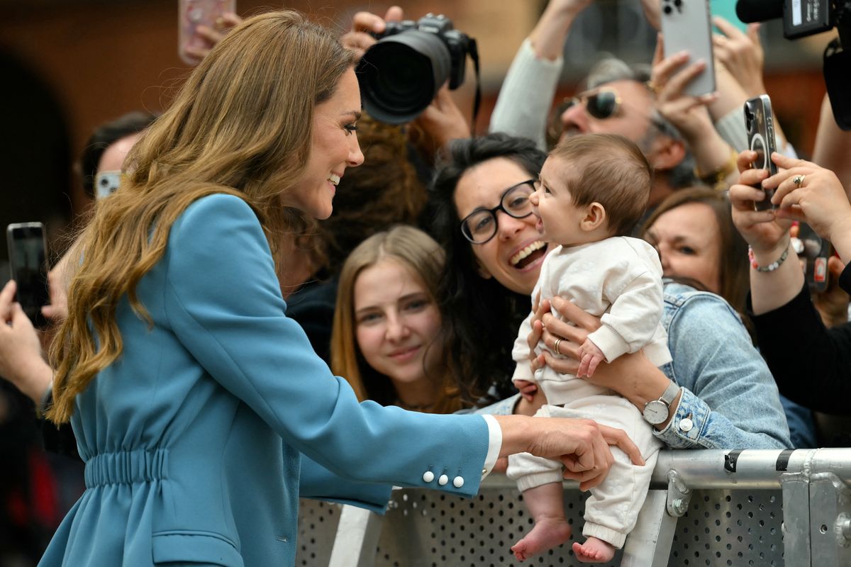 Kate with three-month-old baby Elena