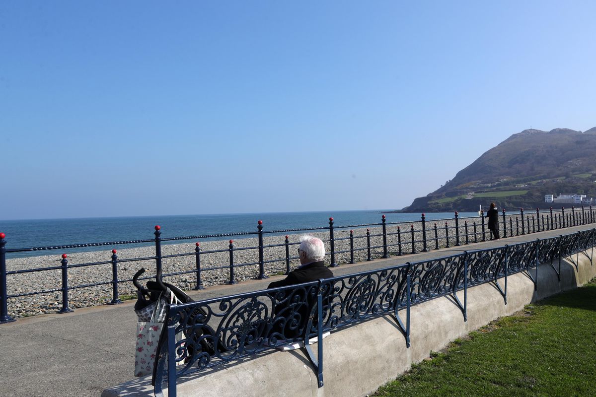 Enjoying the sunshine at Bray Head, Co Wicklow