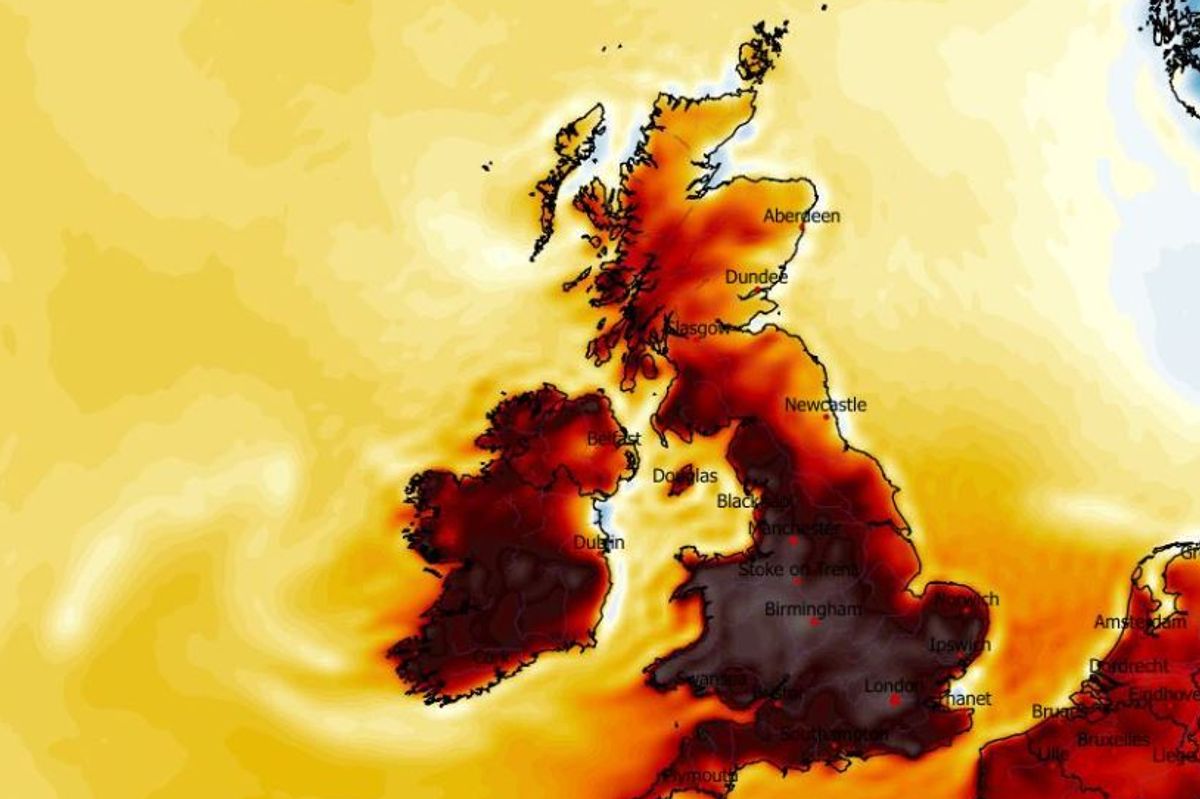 Ireland will dramatically heat up this weekend