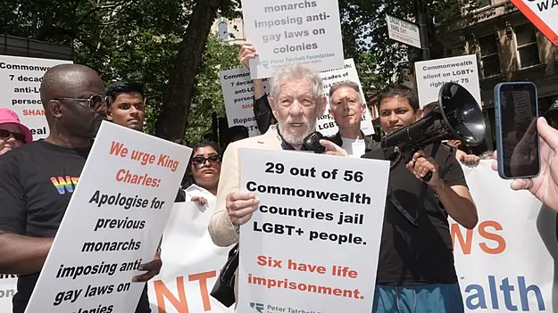 Ian Mckellen Joins March Against ‘Appalling’ Lgbtq+ Laws