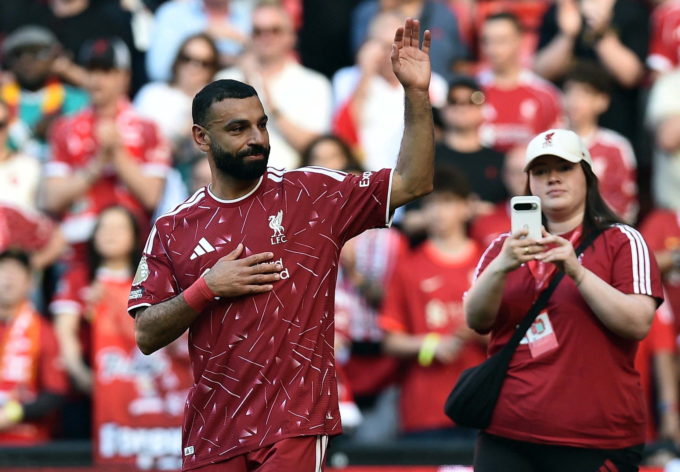 Mohamed Salah departs Liverpool to leave Anfield with an uncertain future