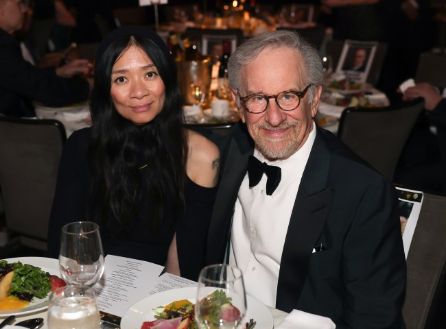 BEVERLY HILLS, CALIFORNIA - FEBRUARY 07: (L-R) Chloé Zhao and Steven Spielberg attend the 78th Annual Directors Guild Of America Awards at The Beverly Hilton on February 07, 2026 in Beverly Hills, California.  (Photo by Kevin Winter/Getty Images for DGA)