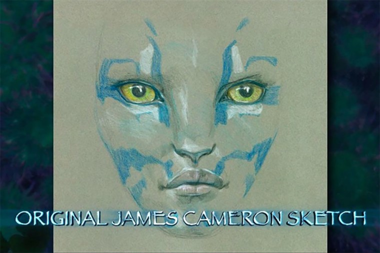 Court evidence which includes an original "Avatar" sketch made by director James Cameron. 