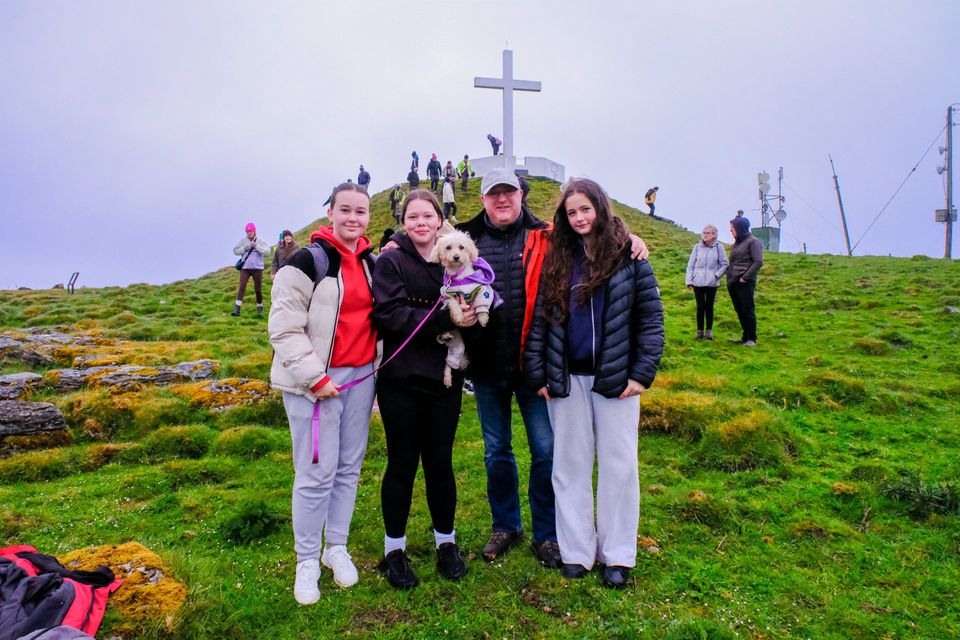 Hundreds of participants took part in the annual North West STOP-Suicide Prevention North West STOP Charity Walk up Sí Bheag Sí Mhór. Photo: David Knight