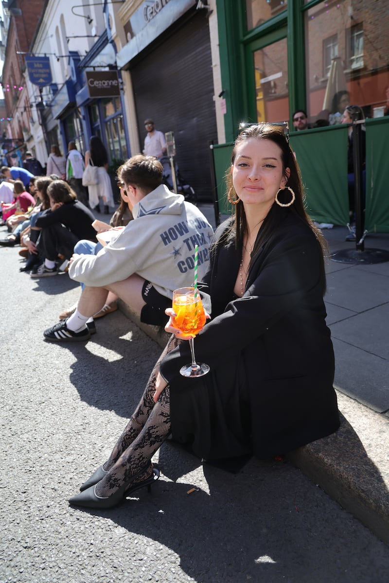 Tatiana Gaitan on Dublin's Drury Street. Photograph: Photograph: Bryan O’Brien
