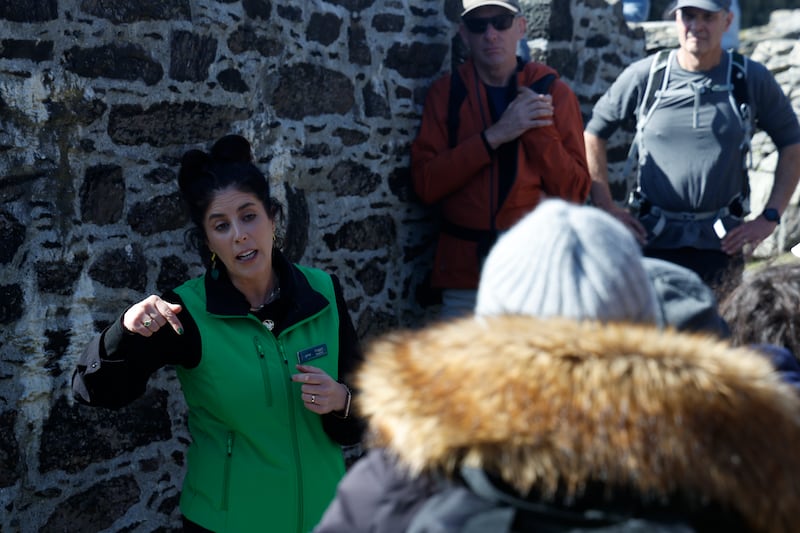Maggie Keane, OPW supervisor Guide, visitors leave the Skelligs 'with a different perspective'.  Photograph: Nick Bradshaw/The Irish Times
