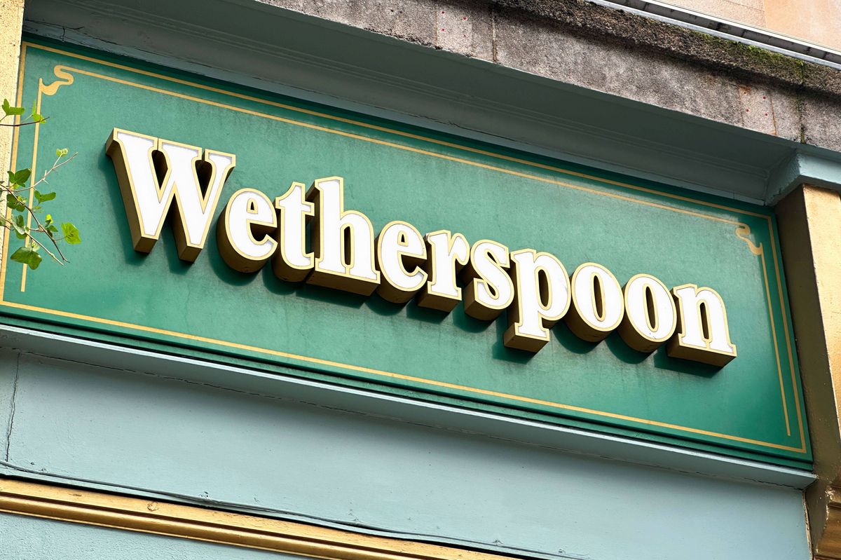 LONDON, UNITED KINGDOM November 19: A view of a Wetherspoon external Signage, Clapham on November 19, 2025 in London, United Kingdom. (Photo by Peter Dazeley/Getty Images)