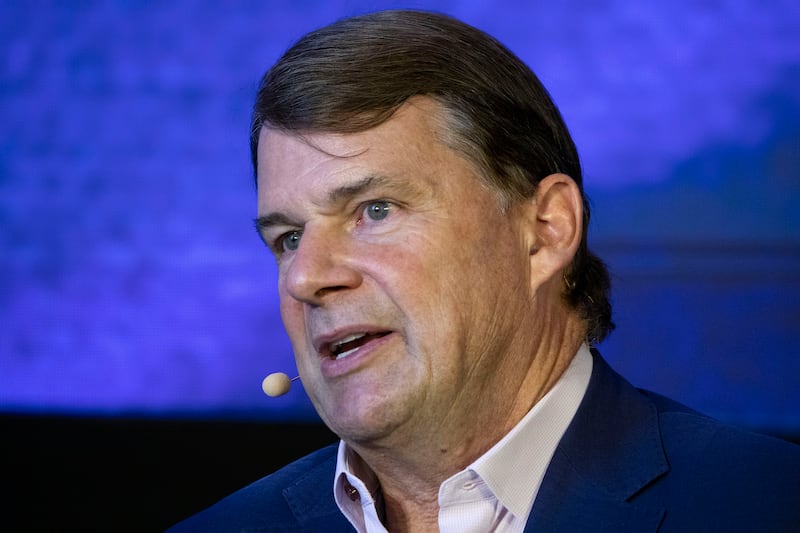 DETROIT, MICHIGAN - SEPTEMBER 30:  Ford Motor Company CEO Jim Farley speaks at a Ford Pro Accelerate event on September 30, 2025 in Detroit, Michigan. The event is Ford's inaugural forum, bringing together business leaders and government officials to discuss the Essential Economy, the three million businesses and critical industries that power the US economy. (Photo by Bill Pugliano/Getty Images)
