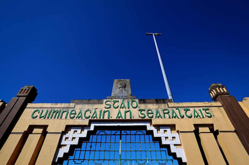 Fitzgerald Stadium is ready ahead of what looks to be a great day for the Munster football final. Photograph: Ryan Byrne/Inpho