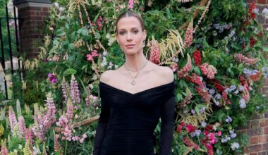 Amelia Spencer Channels Princess Diana’s ‘Revenge Dress’ at Chelsea Flower Show