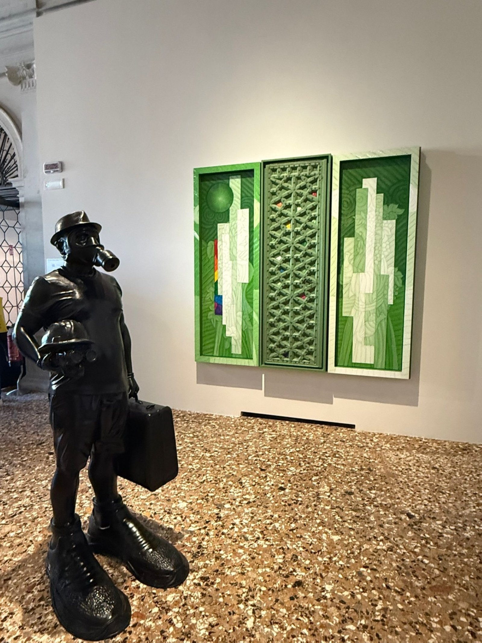 A general view of Ahmet Güneştekin's 'Silence' exhibition at the Venice Biennale, Venice, Italy, April 25, 2026. (Photo by Hasan Mert Kaya)