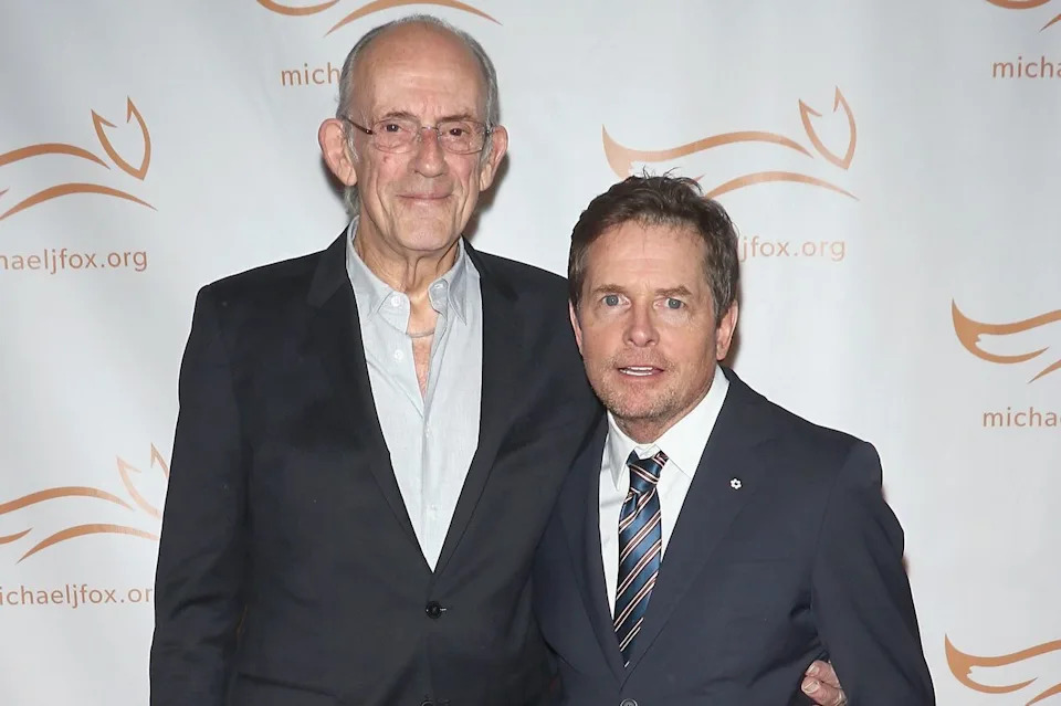 Christopher Lloyd and Michael J. Fox at A Funny Thing Happened on the Way to Cure Parkinson's in November 2018Credit: Jim Spellman/WireImage