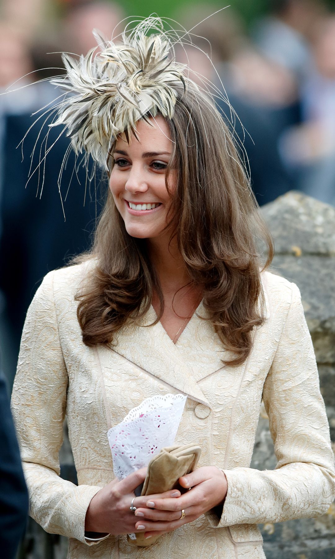 Kate Middleton attends the wedding of Laura Parker-Bowles and Harry Lopes