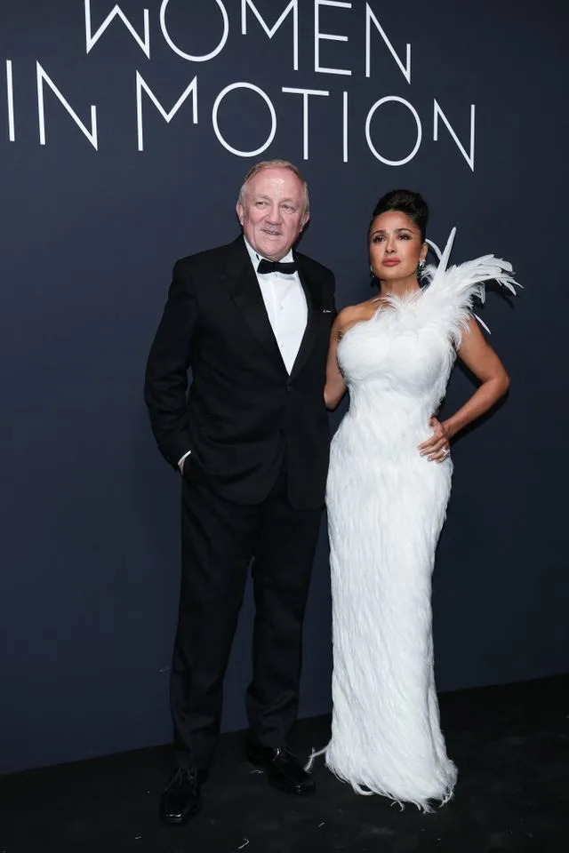Francois-Henri Pinault and Salma Hayek on May 17, 2026.Credit: Getty