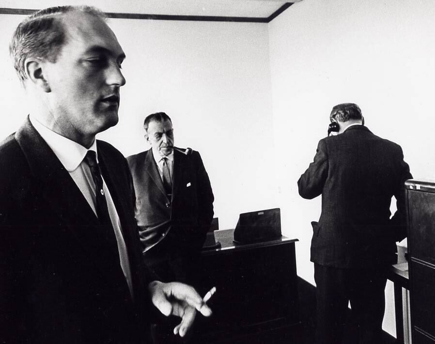 (Left to right) George Colley, Sean Lemass and Jack Lynch in November 1966.