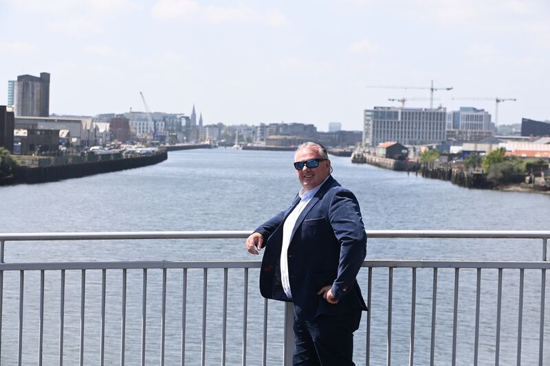 Portus Greenway Limited CEO Aidan Coffey beside the River Lee, Cork City. Picture: Larry Cummins