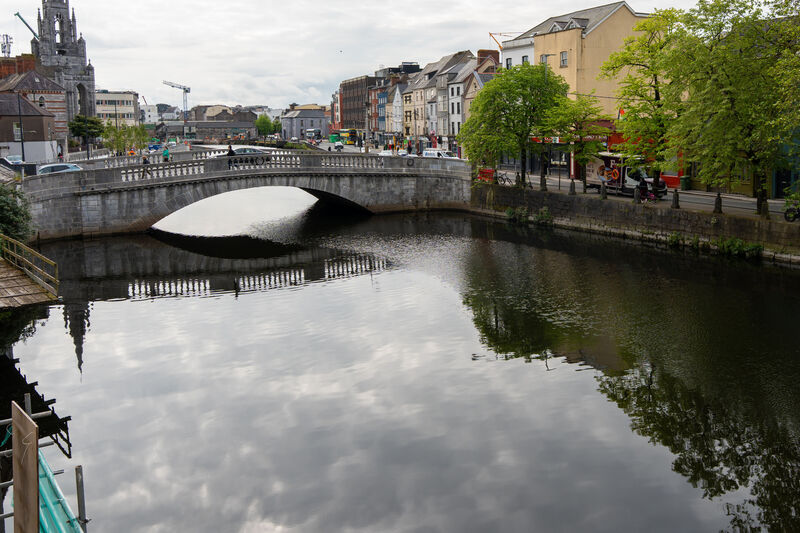 The east facing view of the River Lee from the first floor landing at The Merchant.
