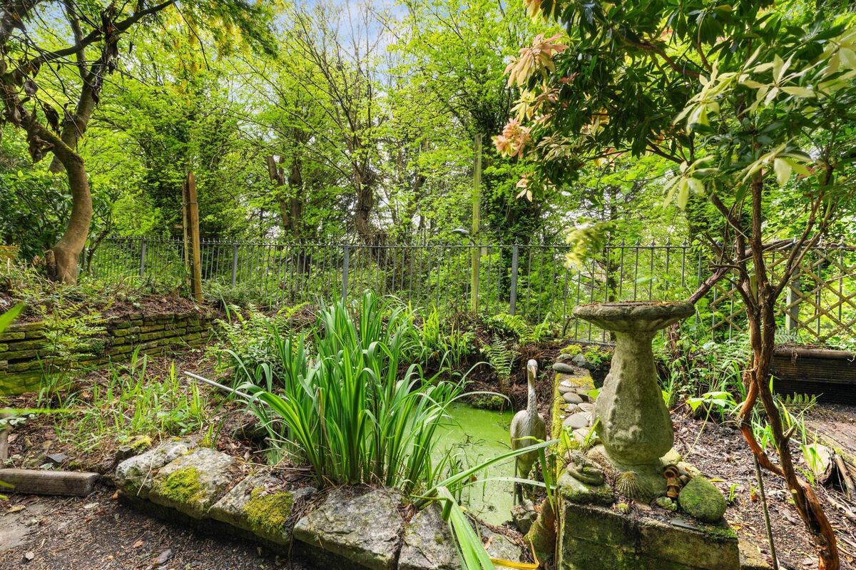 Commemorate me where there is water - a gorgeous pond at the bottom of Tinhalla's garden