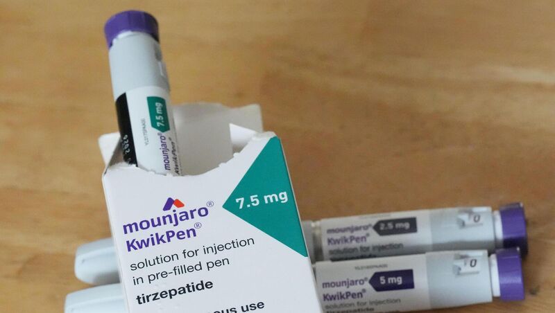 Pre-filled injection pens of Mounjaro, manufactured by Eli Lilly. Picture: Niall Carson/PA Wire