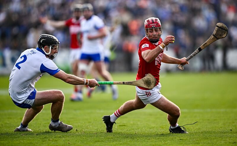 William Buckley of Cork looks to evade Waterford's Ian Kenny. Picture: Seb Daly/Sportsfile