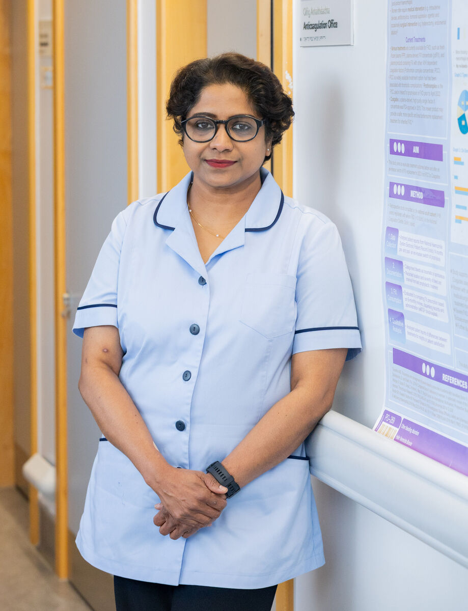 Nurse Dyvia Jose at St James's Hospital, Dublin. She came to Ireland in 2004 and says she has integrated well into life here. 'I made friends from work and they became my family.' Picture: Gareth Chaney
