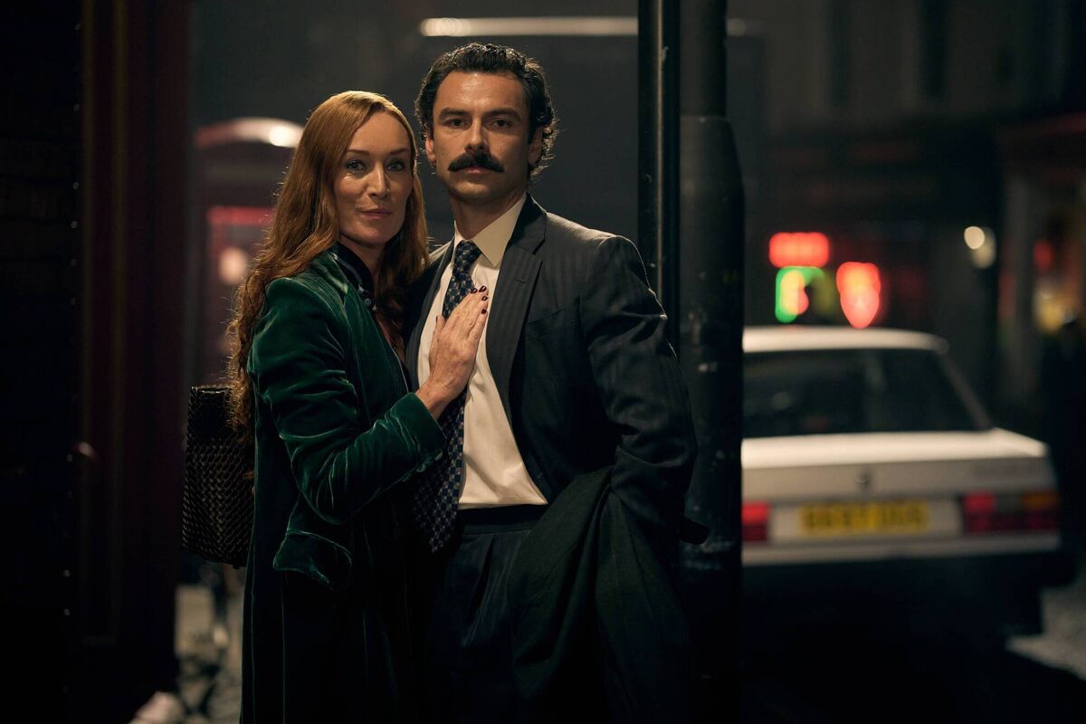 Victoria Smurfit and Aidan Turner in Rivals, returning to Disney+ for a second season. 
