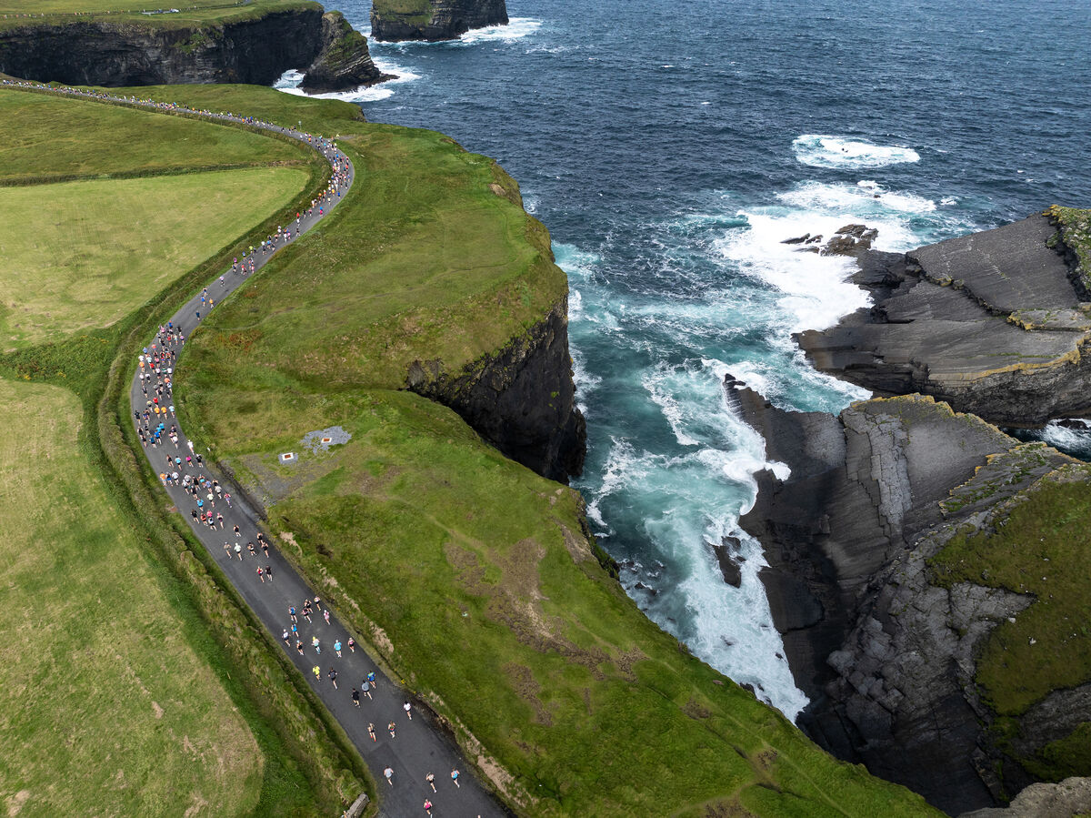 Hundreds of runners and walkers enjoying last year's Run Kilkee winding along the rugged coastline of the Wild Atlantic Way. File picture: Domnick Walsh