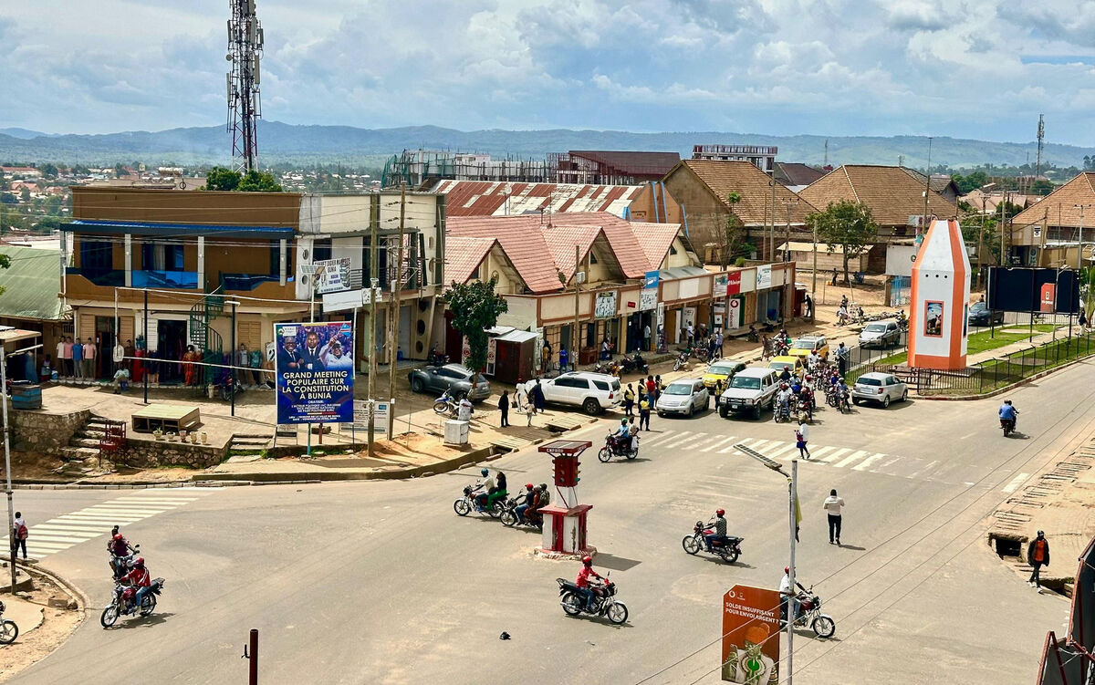 A general view of Bunia, where Ebola outbreaks have been confirmed in Ituri province, Congo.