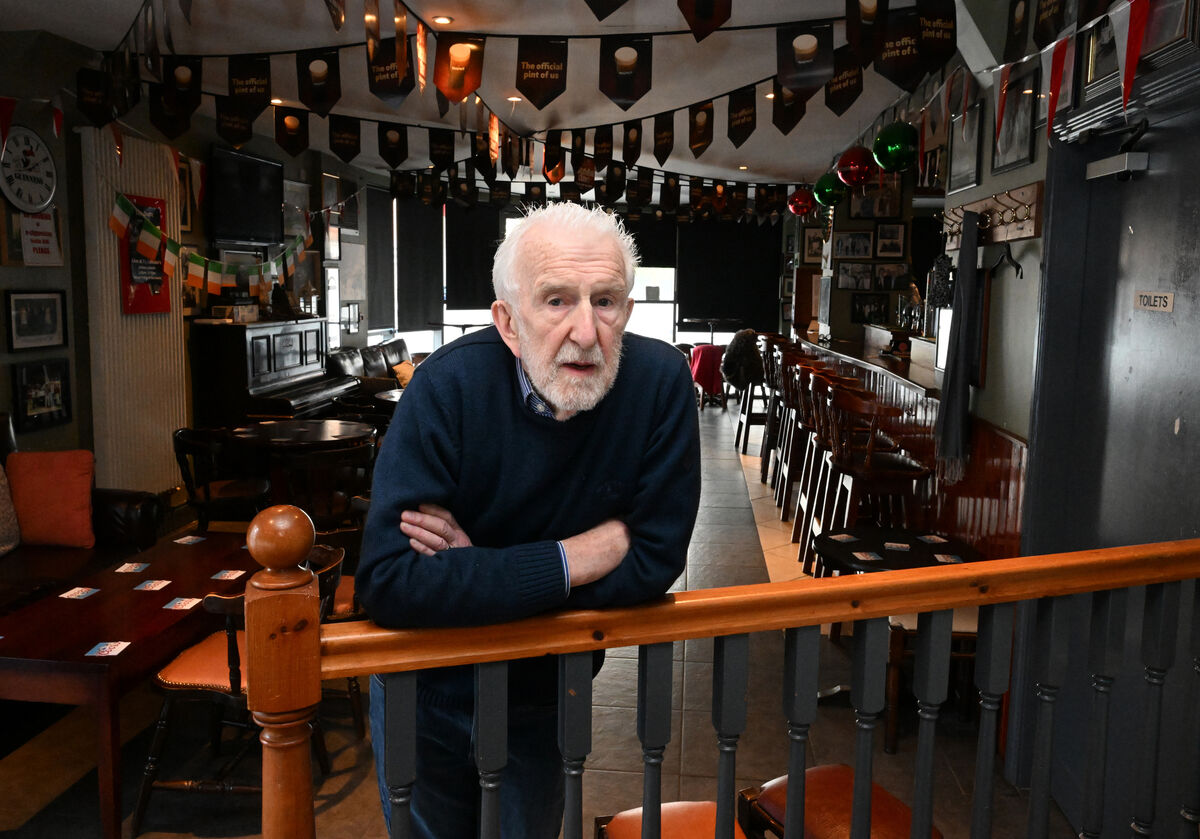 Barry Johnson at Pa Johnson's Bar. Picture: Larry Cummins