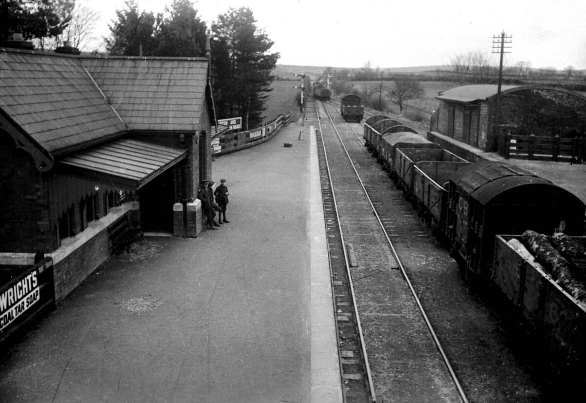 Upton Station on the old West Cork railway line pictured around 1920. The station was the scene of an infamous ambush during the Irish War of Independence. 