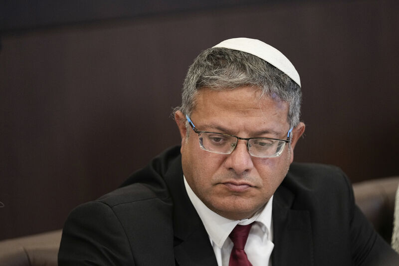 Israel's national security minister Itamar Ben-Gvir. File Picture: AP Photo/Ohad Zwigenberg, Pool
