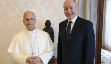 Micheál Martin invites Pope Leo to visit Ireland during state visit to Vatican