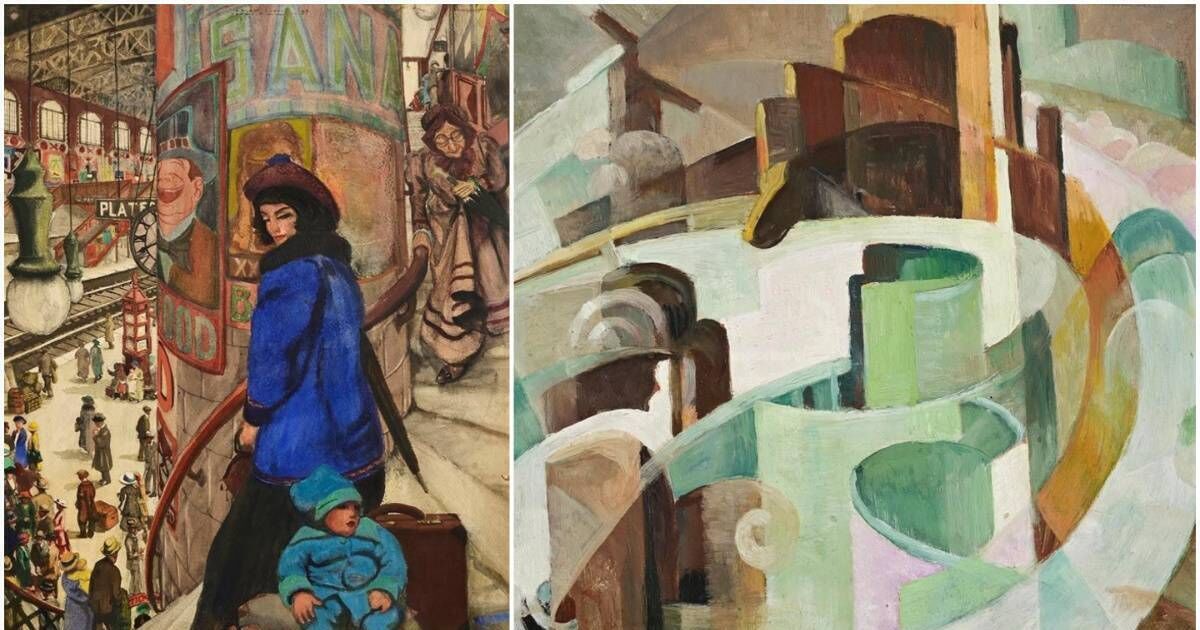Online sale features contrasting 1920s works by Irish artists Kernoff and Swanzy 