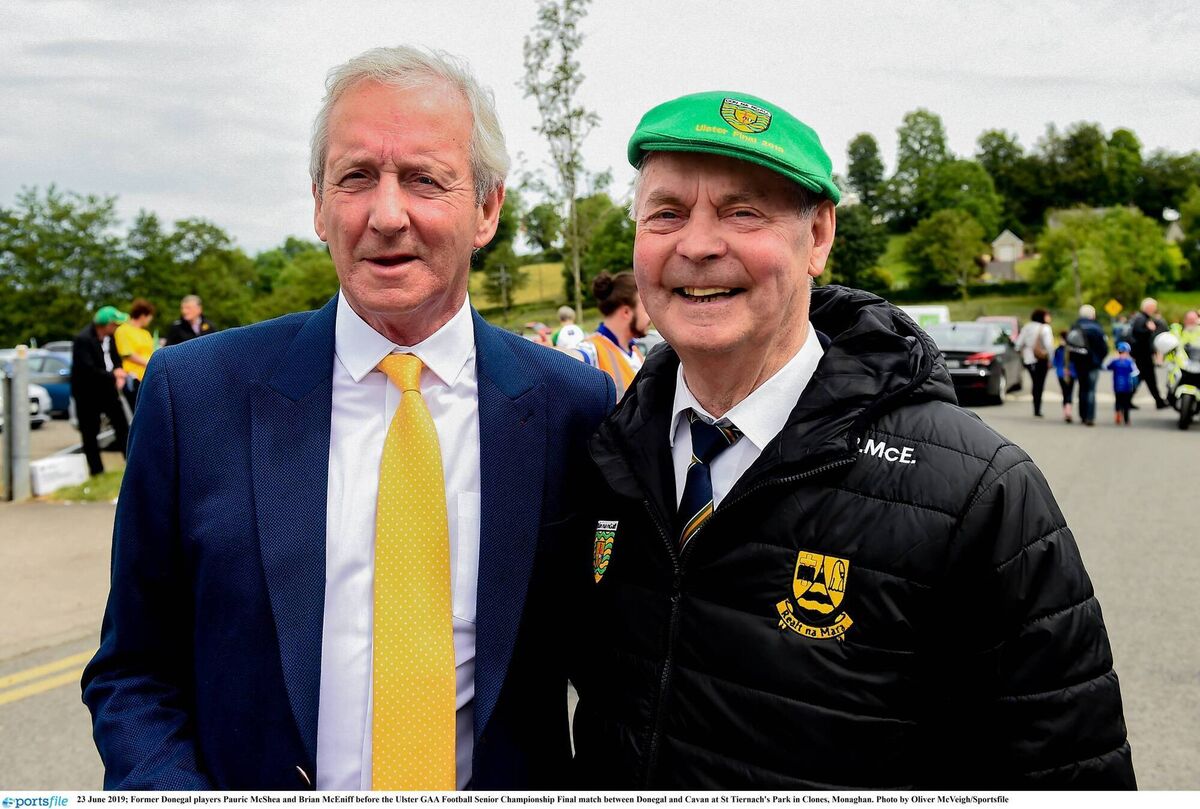 Former Donegal footballer Pauric McShea (left) said there is now an "enmity" rather than rivalry between his county and Kerry. Pic: Oliver McVeigh/Sportsfile