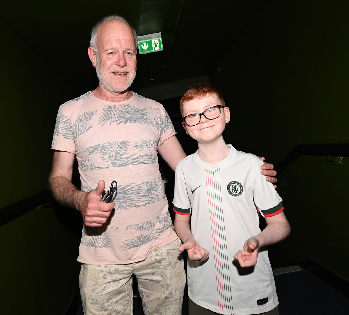 Terry and Louie O'Connor, Rochestown, at the Kneecap concert in Cork. Picture; Eddie O'Hare